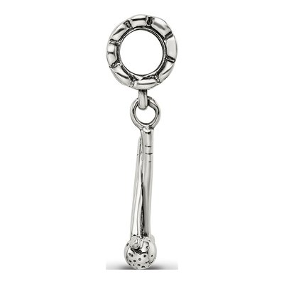 Sterling Silver Golf Clubs Ball Dangle Bead – view 4