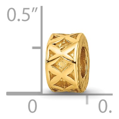 Gold-Plated Sterling Silver Spacer Bead – view 6