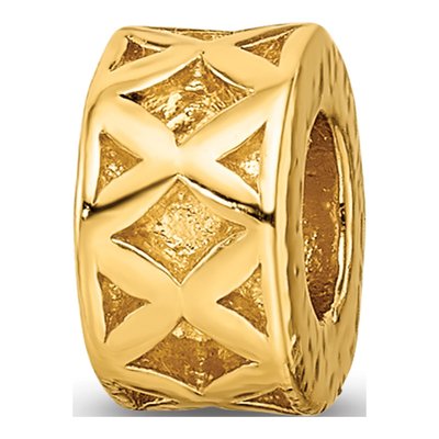 Gold-Plated Sterling Silver Spacer Bead
