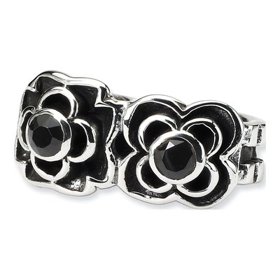 Sterling Silver CZ Connector Bead – view 5
