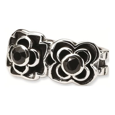 Sterling Silver CZ Connector Bead – view 6