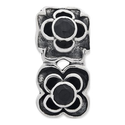 Sterling Silver CZ Connector Bead – view 7