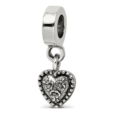 Sterling Silver Heart Dangle Bead