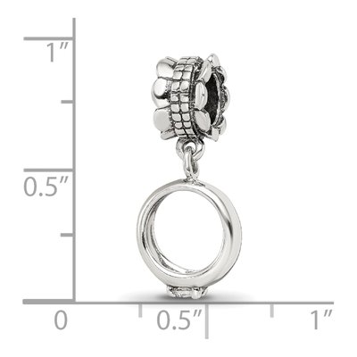 Sterling Silver CZ Engagement Dangle Bead – view 6