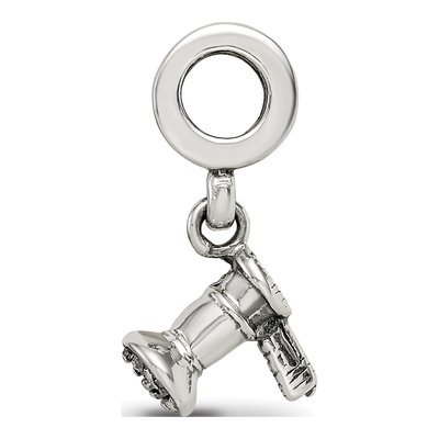 Sterling Silver Hair Dryer Dangle Bead – view 4