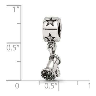 Sterling Silver Hair Dryer Dangle Bead – view 6