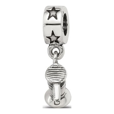 Sterling Silver Hair Dryer Dangle Bead – view 7