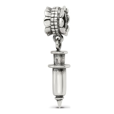 Sterling Silver Syringe Dangle Bead – view 7