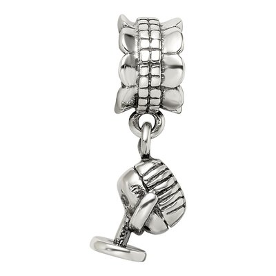 Sterling Silver Microphone Dangle Bead – view 5
