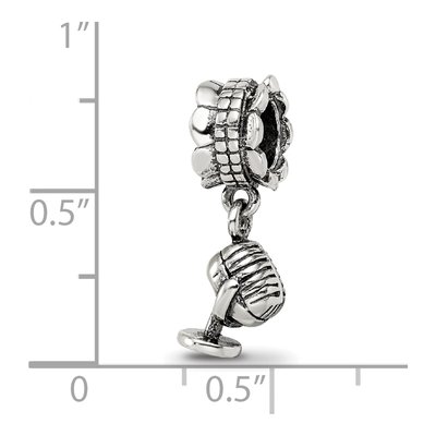 Sterling Silver Microphone Dangle Bead – view 6