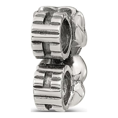 Sterling Silver CZ Connector Bead – view 7