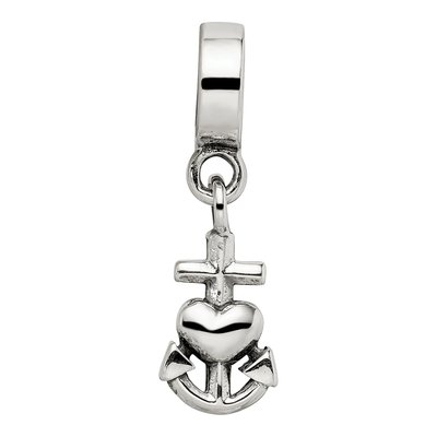 Sterling Silver Heart Dangle Bead – view 6