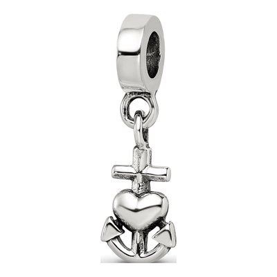 Sterling Silver Heart Dangle Bead