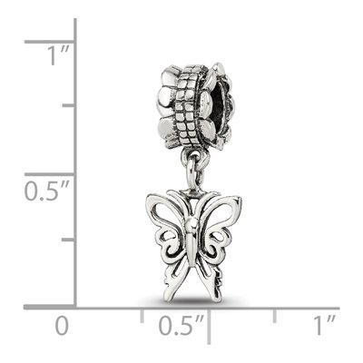Sterling Silver Butterfly Dangle Bead – view 5