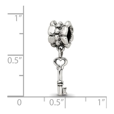 Sterling Silver Key Dangle Bead – view 5