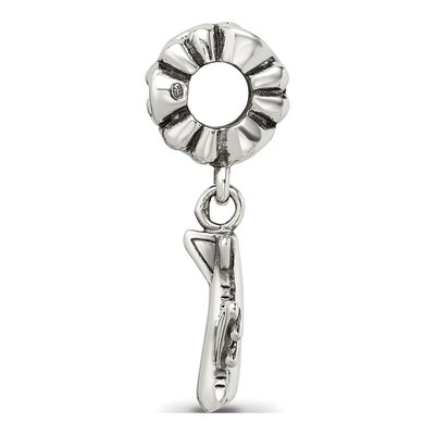 Sterling Silver Airplane Dangle Bead – view 4