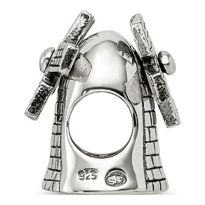 Sterling Silver Windmill Bead – view 4