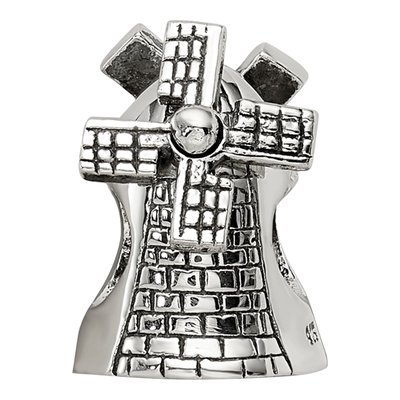 Sterling Silver Windmill Bead – view 5