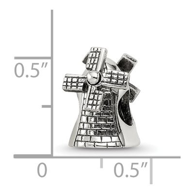 Sterling Silver Windmill Bead – view 6