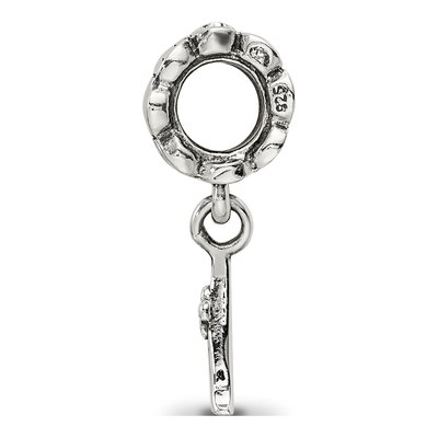 Sterling Silver Letter A Dangle Bead – view 4