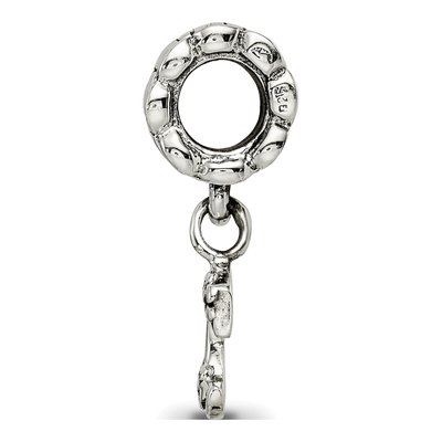Sterling Silver Letter C Dangle Bead – view 4