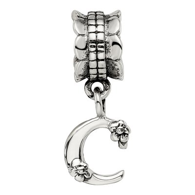 Sterling Silver Letter C Dangle Bead – view 6