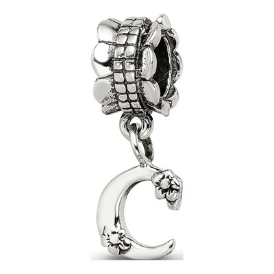 Sterling Silver Letter C Dangle Bead