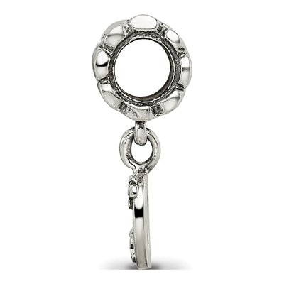 Sterling Silver Letter D Dangle Bead – view 4