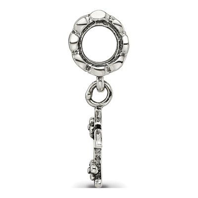 Sterling Silver Letter K Dangle Bead – view 4