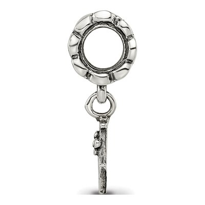 Sterling Silver Letter L Dangle Bead – view 4
