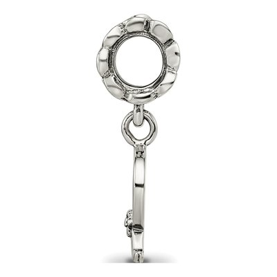 Sterling Silver Letter Q Dangle Bead – view 4