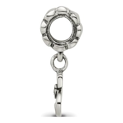 Sterling Silver Letter S Dangle Bead – view 4