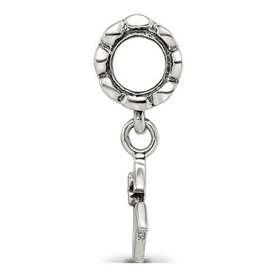 Sterling Silver Letter U Dangle Bead – view 4