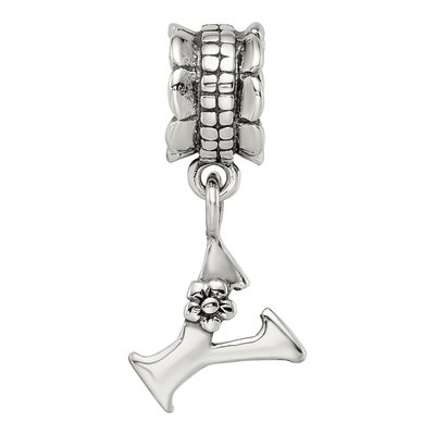 Sterling Silver Letter Y Dangle Bead – view 6