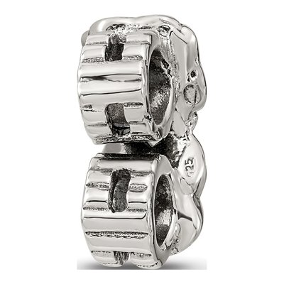 Sterling Silver CZ Connector Bead – view 7