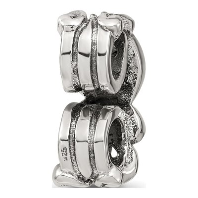 Sterling Silver Scroll Connector Bead – view 7