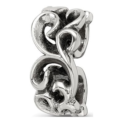 Sterling Silver Scroll Connector Bead