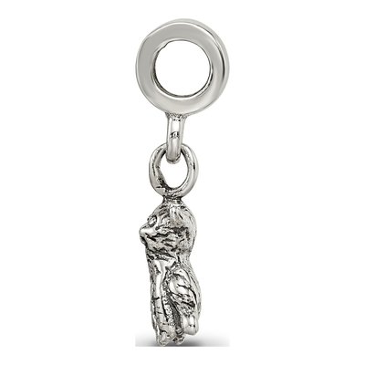 Sterling Silver Kids Cat Dangle Bead – view 4