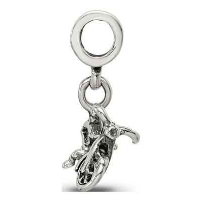 Sterling Silver Kids Bicycle Dangle Bead – view 4