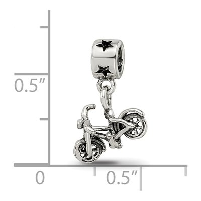 Sterling Silver Kids Bicycle Dangle Bead – view 5