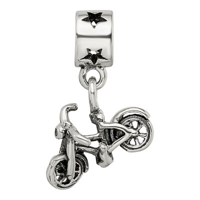 Sterling Silver Kids Bicycle Dangle Bead – view 6