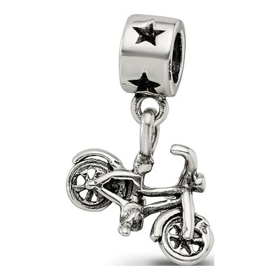 Sterling Silver Kids Bicycle Dangle Bead – view 7