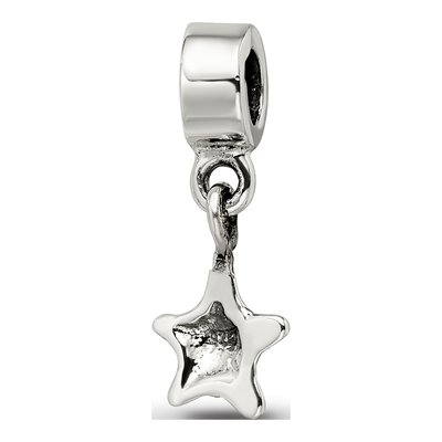 Sterling Silver Kids Star Dangle Bead – view 7