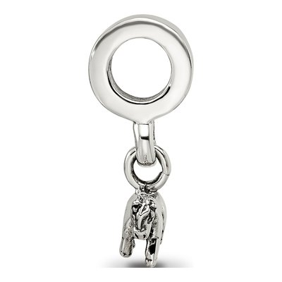 Sterling Silver Pony Dangle Bead – view 4