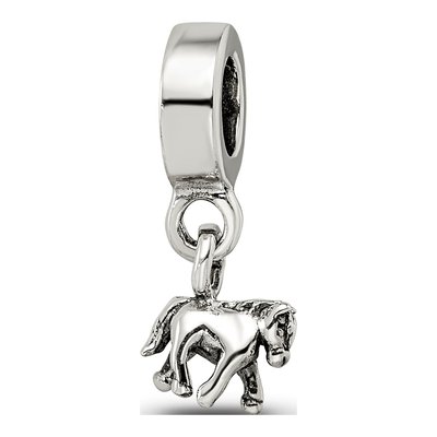 Sterling Silver Pony Dangle Bead – view 7