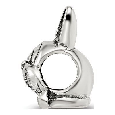 Sterling Silver Easter Bunny Bead – view 4