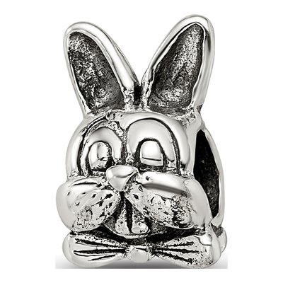 Sterling Silver Easter Bunny Bead