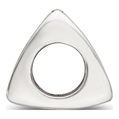 Sterling Silver Block Letter T Bead – view 4