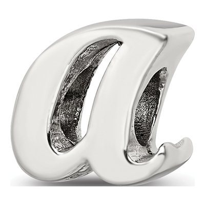 Sterling Silver Script Letter A Bead