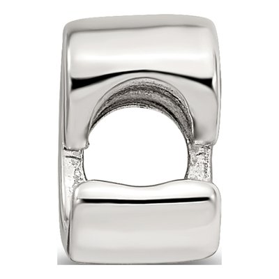Sterling Silver Script Letter C Bead – view 4